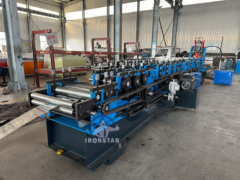 “Ironstar 80-300mm CZ Purlin Roll Forming Machine Interchangeable C and Z Purlin Sizes Automatic Purlin Forming Equipment High Speed CZ Purlin Making Machine Steel Structure Production Line”