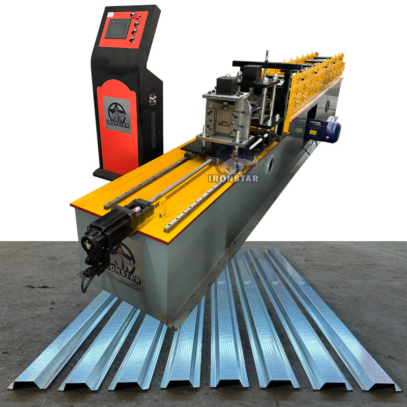 Omega Profile Roof Batten Roll Forming Machine Egypt Supplier Top Hat Purlin Roll Former Galvanized Steel Top Hat Roof Batten Roll Forming Equipment