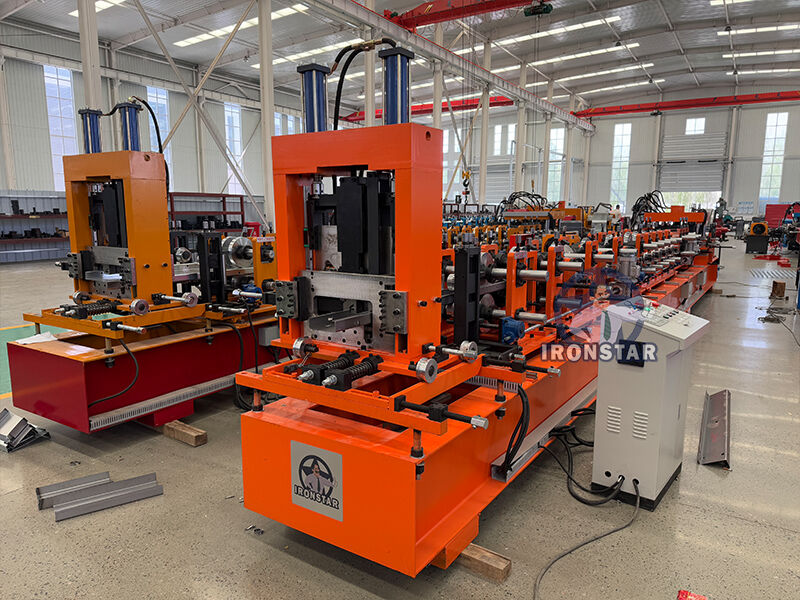“Full Automatic CZ Channel Roll Forming Machine C Z Purlin Making Machine Adjustable Size ”