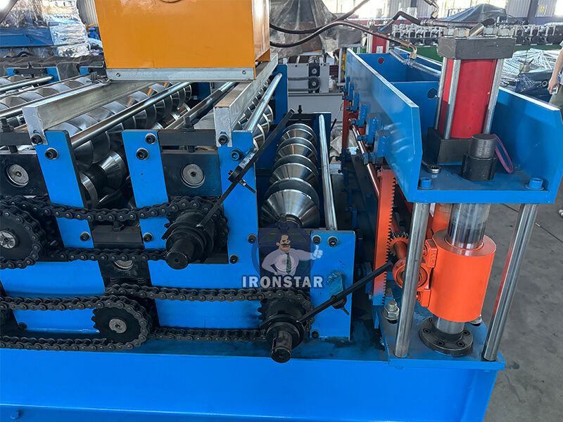 “Ironstar Rib 7 Rib Double Deck 750 Roof Sheet Roll Forming Machine Automatic Trapezoidal Metal Roof Former for Malaysia”
